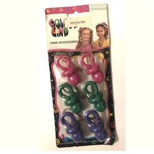 Vintage 80s 90s Hair Band Pony Tails Pacifiers
